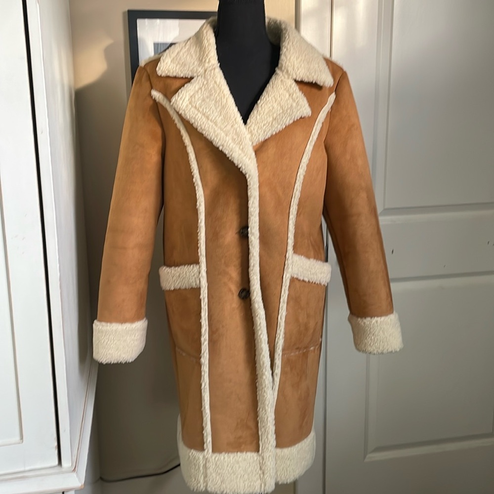 Marine Layer Suede Fleece Coat